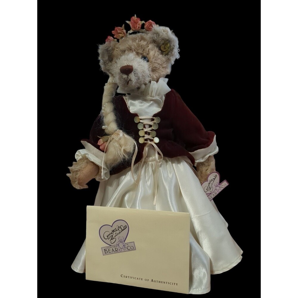 Rapunzel Teddy Bear Annette Funicello Collectible 17" Original With  Certficate.